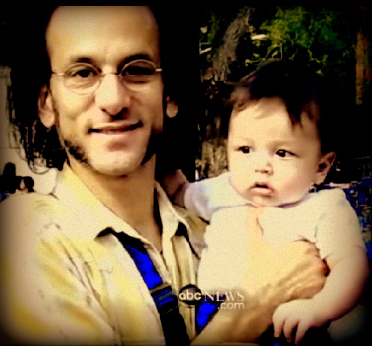 TAKEN: Louis Rui Prager with his father.